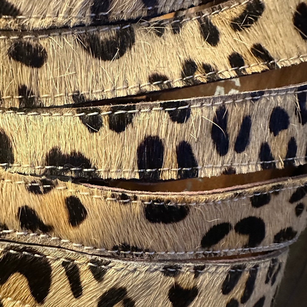 JEFFREY CAMPBELL Women's She-Man platform wedge Size 8 Cheetah Print Gently used - Picture 7 of 11